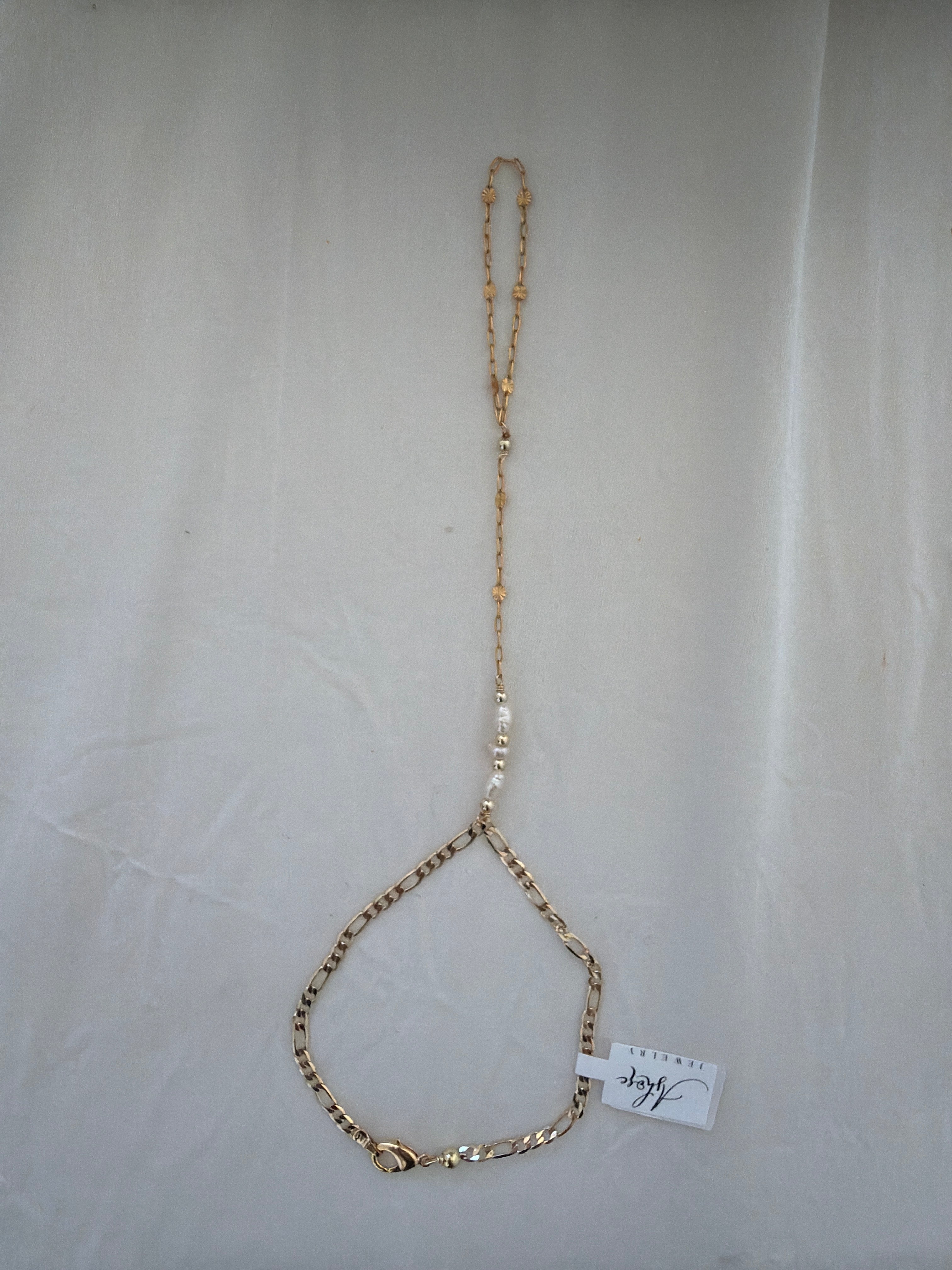Ashore Jewelry Hand Chain - Keshi Pearls