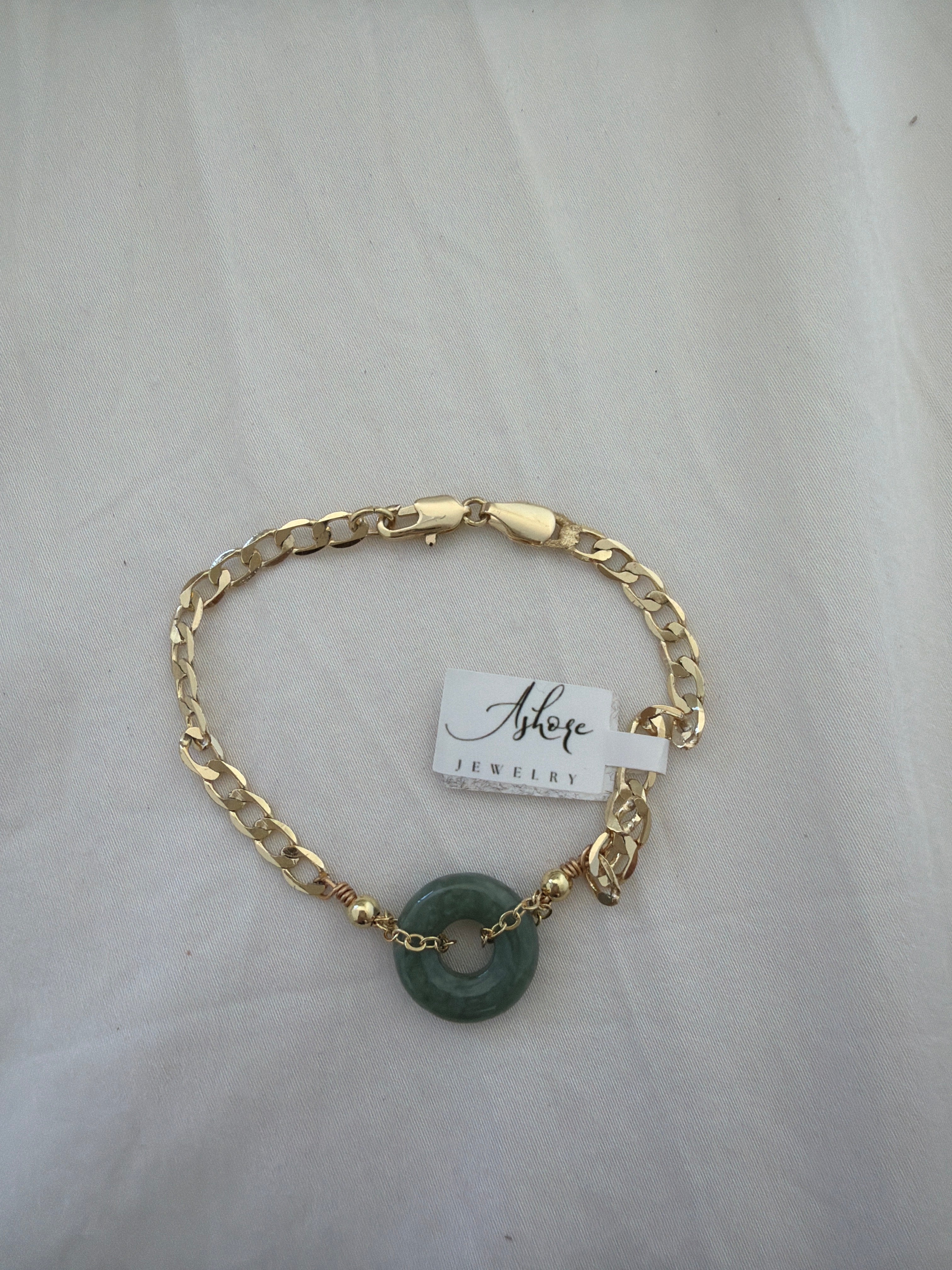 Ashore Jewelry Bracelet - Dark Jade Donut