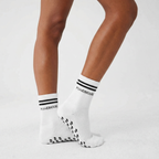 POWERHOUSE Studio Grip Socks - White/Black